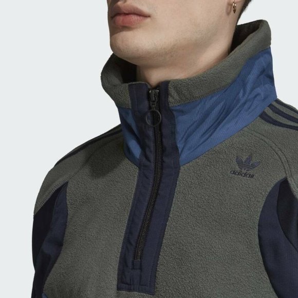 {ED5735} ADIDAS ORIGINALS STANDARD PT3 20 JACKET Fleece colorblock pullover soft - Picture 8 of 12